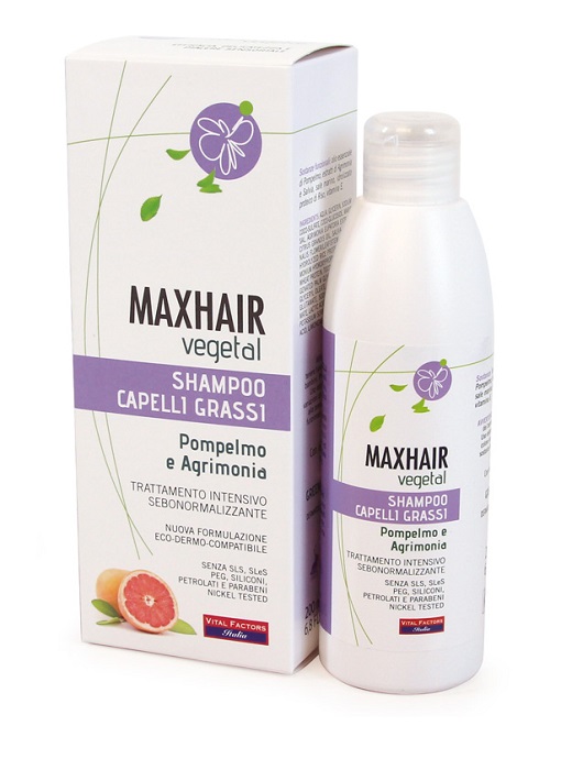 MAXHAIR VEGETAL SHAMPOO CAPELLI GRASSI 200 ML - doctorpill.it
