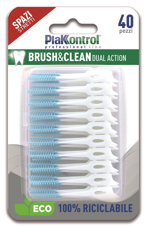 PLAKKONTROL BRUSH & CLEAN SCOVOLINI SPAZI STRETTI 40 PEZZI - doctorpill.it
