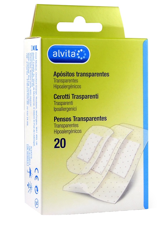 CEROTTO TRASPARENTE 20 PEZZI ALVITA - doctorpill.it