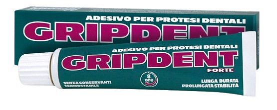 GRIPDENT FORTE ADESIVO PER PROTESI DENTARIA 40 G - doctorpill.it