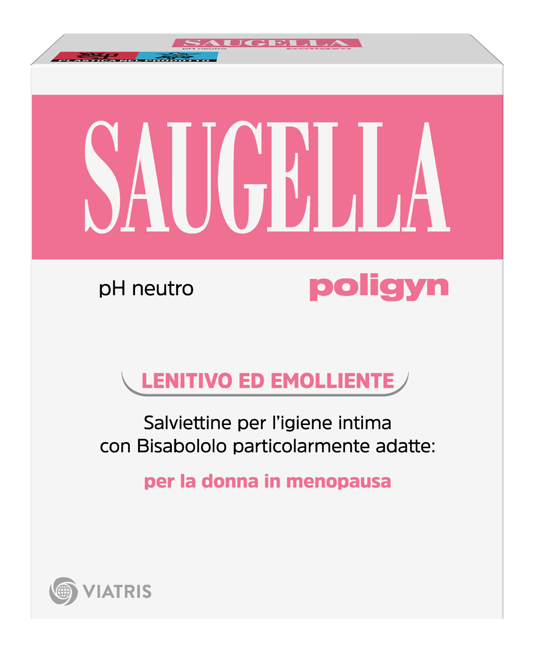 SAUGELLA POLIGYN PH NEUTRO SALVIETTINE IGIENE INTIMA LENITIVO ED EMOLLIENTE 10 PEZZI - doctorpill.it