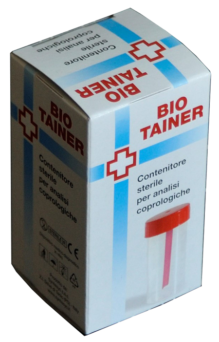 CONTENITORE PER FECI STERILE BIO TAINER 1 PEZZO - doctorpill.it