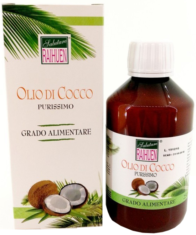 RAIHUEN OLIO COCCO GRADO ALIMENTARE 250 ML - doctorpill.it