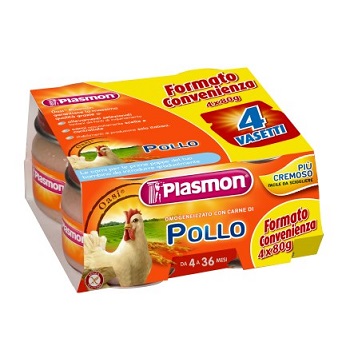 PLASMON OMOGENEIZZATO POLLO CON GIFT 4 X 80 G - doctorpill.it