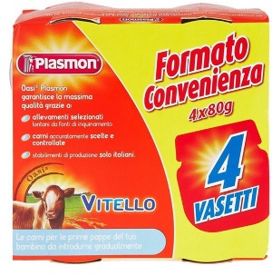 PLASMON OMOGENEIZZATO VITELLO 4 X 80 G - doctorpill.it