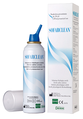 SOLUZIONE FISIOLOGICA SOFARCLEAN 150ML IN BOMBOLETTA PRESSURIZZATA - doctorpill.it