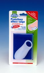 PROTETTORE ALLUCE VALGO REALIZZATO IN GEL DI SILICONE BIANCOSEMITRASPARENTE SAGOMATO PER AVVOLGERE LA PARTE DOLENTE E SENSIBILE DELL'ALLUCE IGIENEPIEDE 1 PEZZO - doctorpill.it