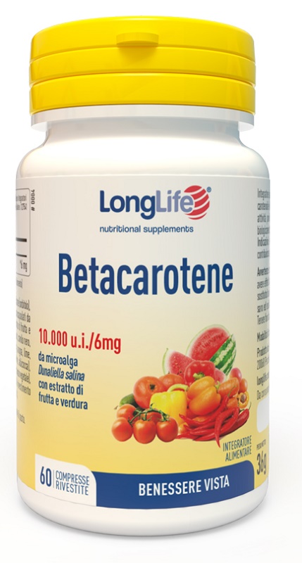LONGLIFE BETACAROTENE 60 COMPRESSE - doctorpill.it