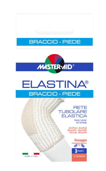 RETE TUBOLARE ELASTICA IPOALLERGENICA MASTER-AID ELASTINA BRACCIO/PIEDE 3 MT IN TENSIONE CALIBRO 4 CM - doctorpill.it