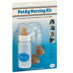 NURSING KIT BIBERON DA 120ML PER ANIMALI + TETTARELLE DI VARIE MISURE + SCOVOLINO PER PULIZIA - doctorpill.it
