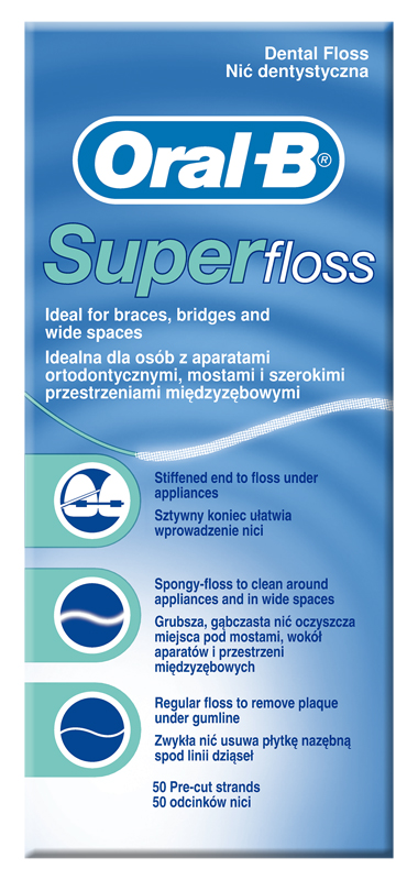 ORALB SUPERFLOSS FILO INTERDENTALE 50 FILI - doctorpill.it
