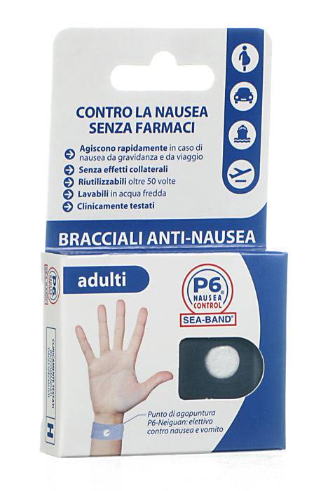 BRACCIALE ANTI NAUSEA PER ADULTI P6 NAUSEA CONTROL 2 PEZZI - doctorpill.it