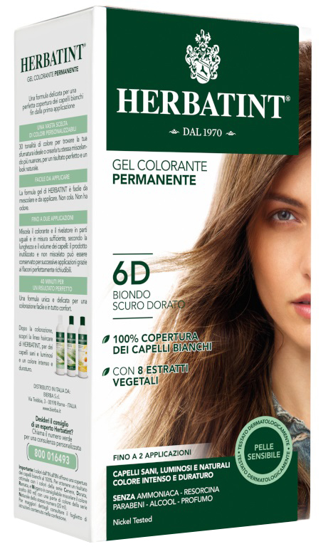 HERBATINT 6D BIONDO SCURO DORATO 150 ML - doctorpill.it