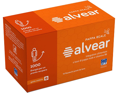 ALVEAR 1000 PAPPA REALE 10 FLACONCINI GUSTO ARANCIA - doctorpill.it