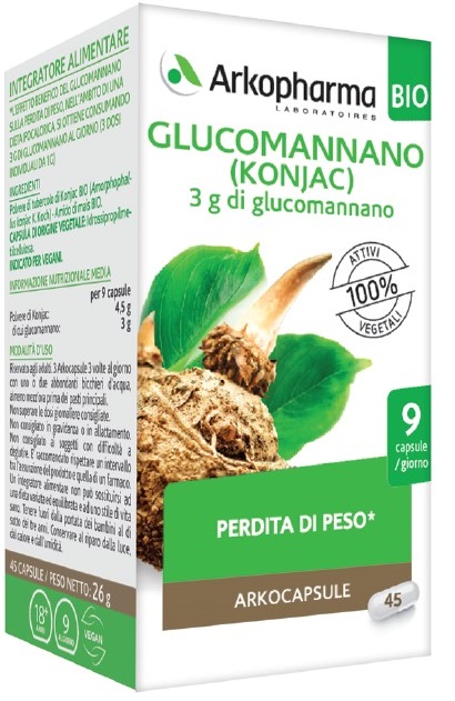 ARKO CAPSULE GLUCOMANNANO BIO 45 CAPSULE - doctorpill.it