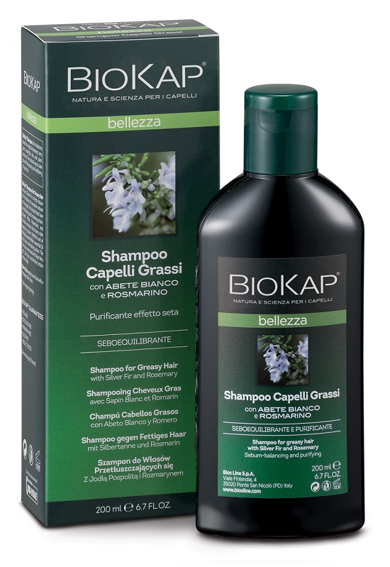 BIOKAP BELLEZZA SHAMPOO CAPELLI GRASSI 200 ML BIOSLINE - doctorpill.it
