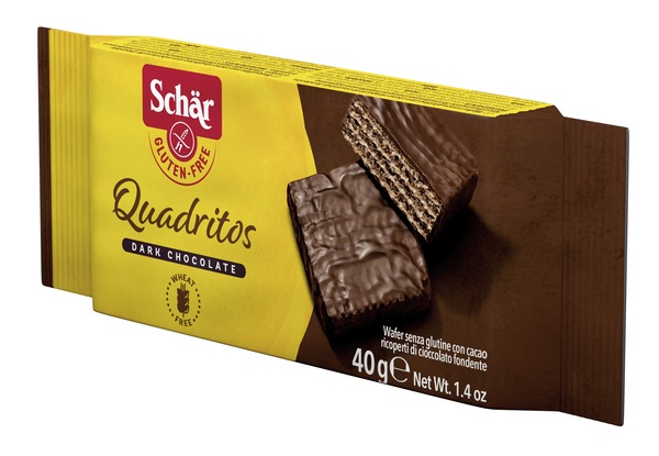 SCHAR QUADRITOS WAFER CON CACAO RICOPERTI DI CIOCCOLATO FONDENTE 40 G - doctorpill.it