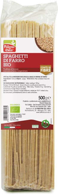 SPAGHETTI DI FARRO BIO 500 G - doctorpill.it