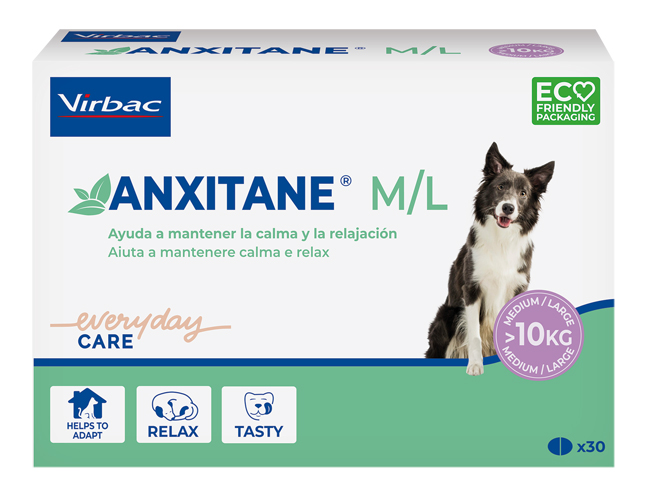 ANXITANE M/L SUPPLEMENTO NUTRIZIONALE SCATOLA 30 COMPRESSE APPETIBILI - doctorpill.it