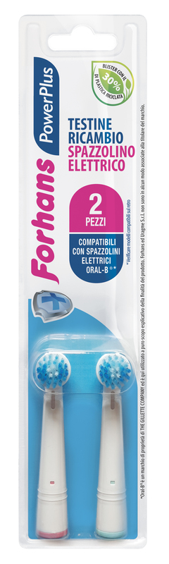 FORHANS POWER PLUS TESTINA 2 PEZZI RICAMBIO - doctorpill.it