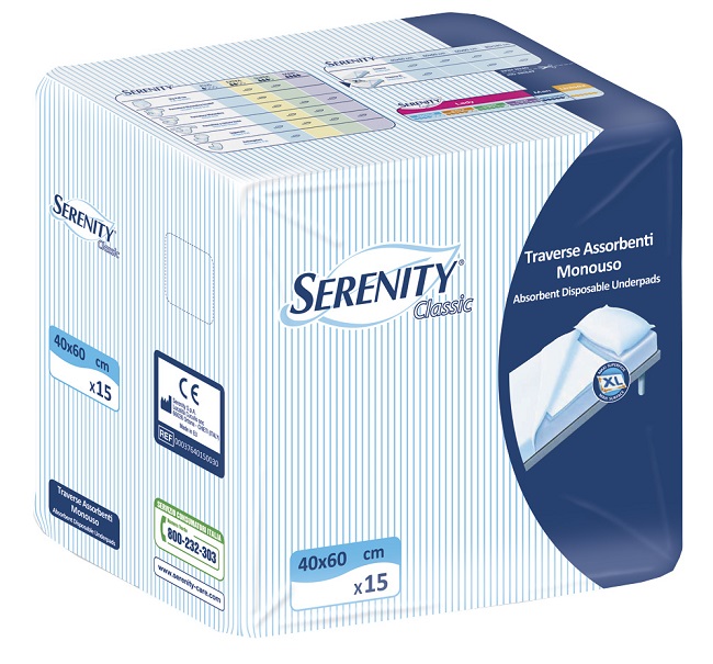 TRAVERSA SALVAMATERASSO SERENITYCLASSIC  XL MISURA 60X90CM 30 PEZZI - doctorpill.it