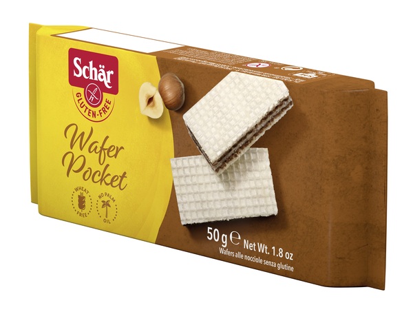 SCHAR WAFER POCKET ALLA NOCCIOLA 50 G - doctorpill.it