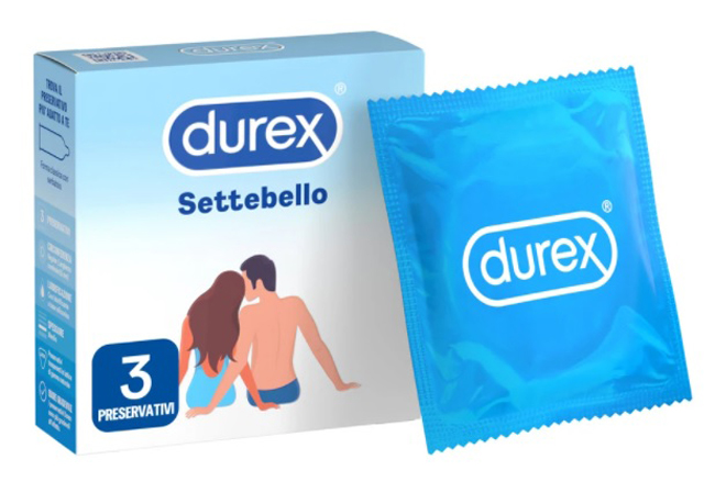 PROFILATTICO DUREX SETTEBELLO CLASSICO 3 PEZZI - doctorpill.it