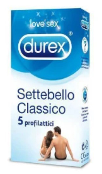 PROFILATTICO DUREX SETTEBELLO CLASSICO 5 PEZZI - doctorpill.it
