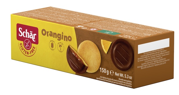 SCHAR ORANGINO BISCOTTI CON RIPIENO AL GUSTO DI ARANCIA RICOPERTI CON CIOCCOLATO 150 G - doctorpill.it