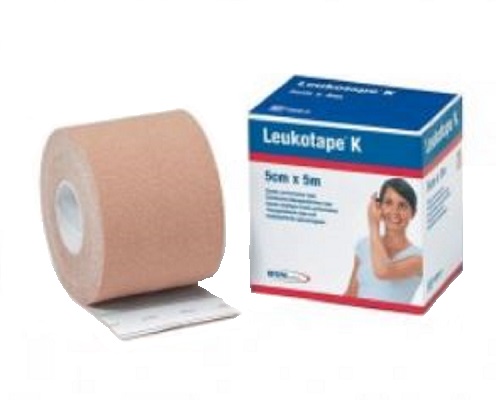 BENDA ADESIVA LEUKOTAPE K PER TAPING FISIOTERAPICO LARGHEZZA 5 CM LUNGHEZZA 5 M COLOR CARNE IN ROTOLO - doctorpill.it