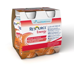 RESOURCE ENERGY ALBICOCCA 4 BOTTIGLIE 200 ML - doctorpill.it