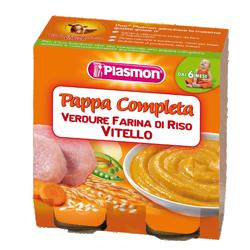 PLASMON OMOGENEIZZATO PAPPE VITELLO/VERDURA/RISO 190 G X 2 PEZZI - doctorpill.it
