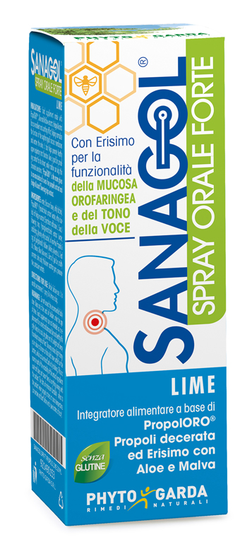 SANAGOL SPRAY FORTE PROPOLI LIME 20 ML - doctorpill.it