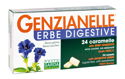 GENZIANELLE ERBE DIGESTIVE SENZA ZUCCHERO 24 CARAMELLE - doctorpill.it