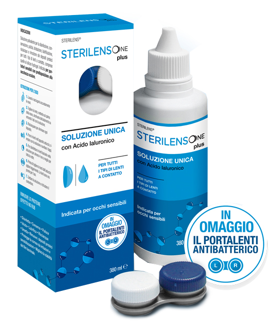 SOLUZIONE UNICA STERILENS ONE PLUS CON ACIDO IALURONICO 380 ML - doctorpill.it