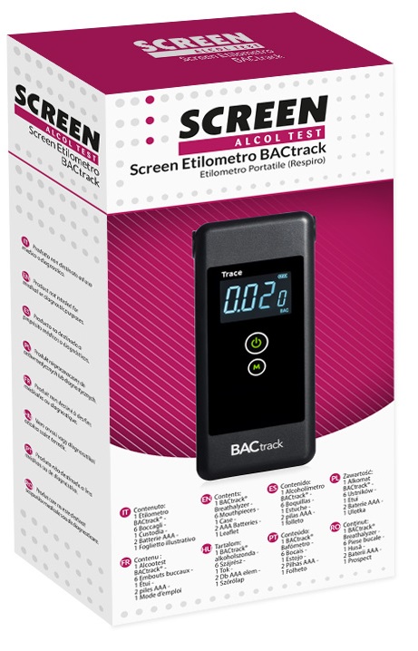 SCREEN ALCOL TEST SCREEN ETILOMETRO BACTRACK - doctorpill.it