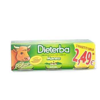 DIETERBA OMOGENEIZZATO MANZO 3 PEZZI 80 G - doctorpill.it