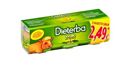 DIETERBA OMOGENEIZZATO VITELLO 3 PEZZI 80 G - doctorpill.it