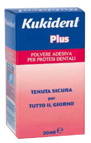 KUKIDENT PLUS POLVERE ADESIVA PER PROTESI DENTARIE 30 G - doctorpill.it