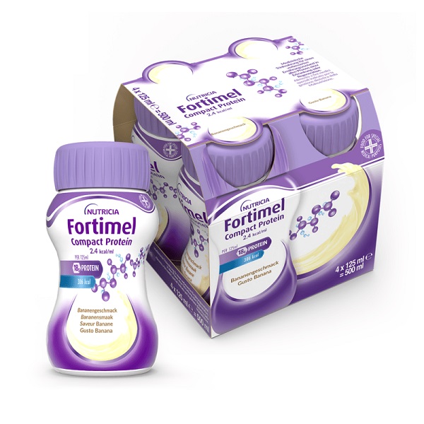 FORTIMEL COMPACT PROTEIN BANANA 4 BOTTIGLIE 125 ML - doctorpill.it