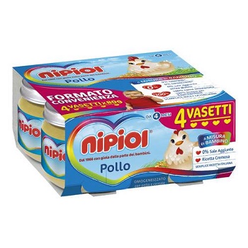 NIPIOL OMOGENEIZZATO VITELLO 120 G 4 PEZZI - doctorpill.it