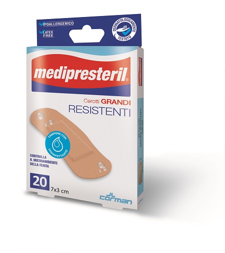 CEROTTO MEDIO MEDIPRESTERIL RESISTENTE 7X2CM 20 PEZZI - doctorpill.it