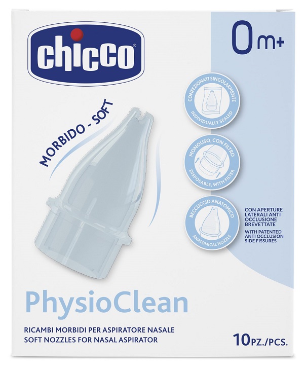 RICAMBI MORBIDI PER ASPIRATORE NASALE CHICCO PHYSIOCLEAN - doctorpill.it