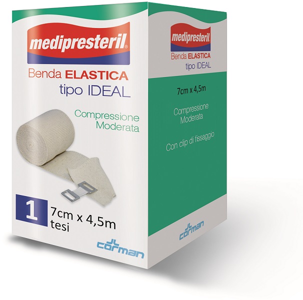 BENDA ELASTICA MEDIPRESTERIL IDEAL CM7X45MT - doctorpill.it