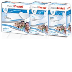 GARZA COMPRESSA STERILE MEDIPRESTERIL TESSUTO NON TESSUTO 18X40CM 12 PEZZI - doctorpill.it