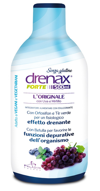 DRENAX FORTE L'ORIGINALE CON UVA E MIRTILLO 500 ML - doctorpill.it