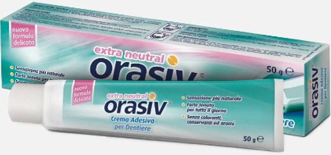 ORASIV EXTRA CREMA NEUTRAL ADESIVA PER PROTESI DENTARIA 50 G - doctorpill.it
