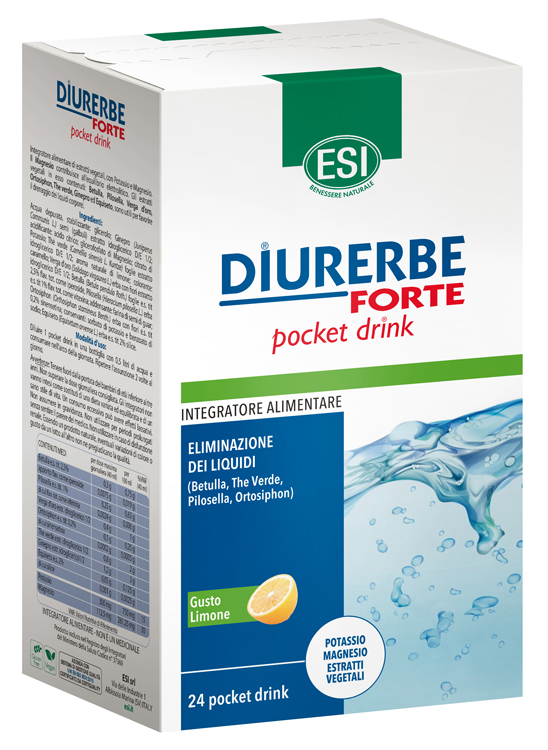 ESI DIURERBE FORTE POCKET DRINK LIMONE 24 X 20 ML - doctorpill.it