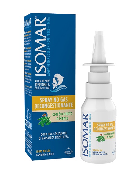 ISOMAR SOLUZIONE ACQUA MARE NASO IPERTONICA NASO SPRAY DECONGESTIONANTE 30 ML - doctorpill.it