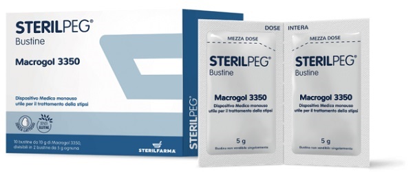 STERILPEG MACROGOL 3350 10 BUSTINE BIPARTITE 10 G - doctorpill.it